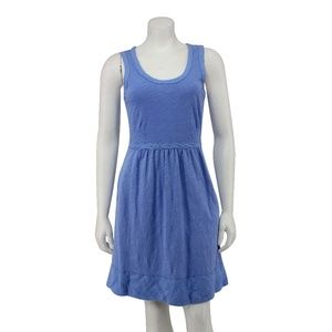 J. Crew Blue Cotton Jersey Sleeveless Jenny Dress